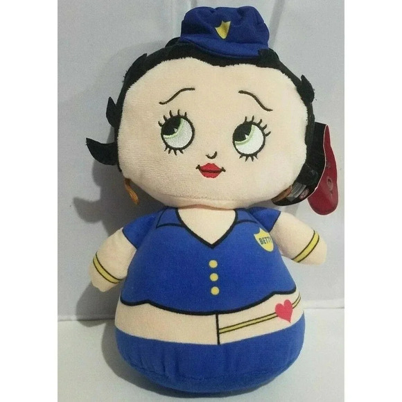 Kelly Toy Plush Betty Boop Stuffed Doll Toy 2017 Police Officer 9" New - Picture 1 of 4